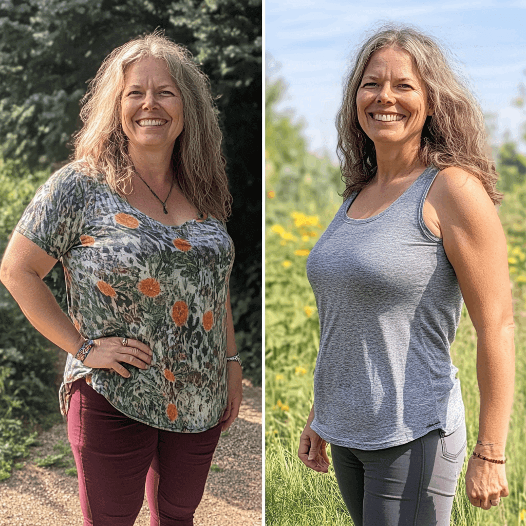 Karen before and after