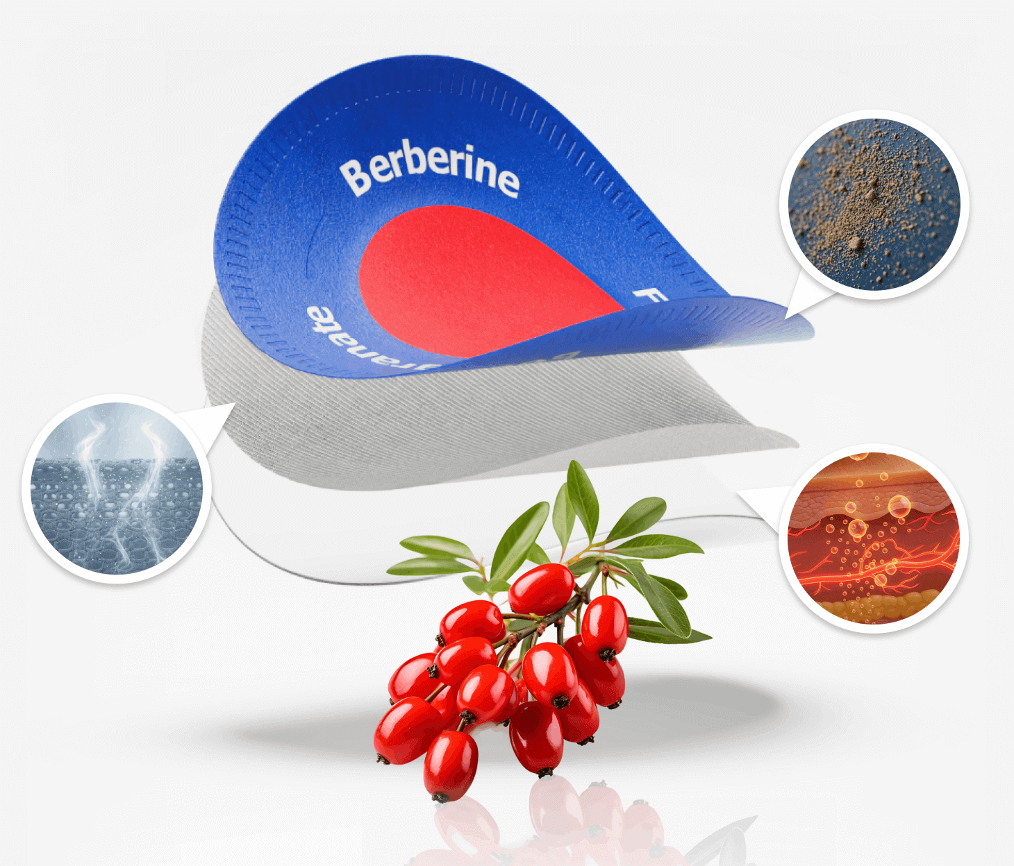 Purisaki Berberine Patches with natural ingredients